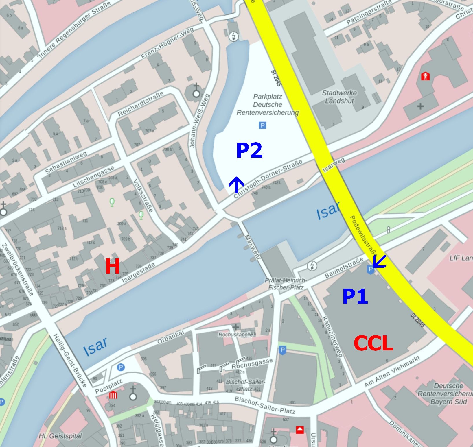 2024-BAF-Ort-Landshut-Karte-Parkplatz-Hotel